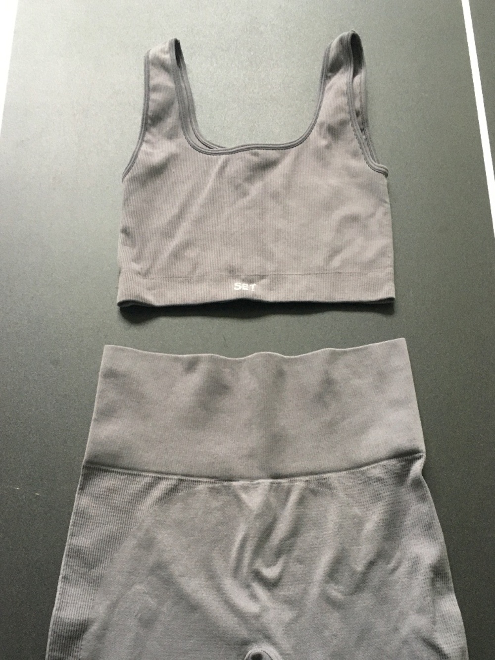 Grey 2 piece work out set - Set Active Brand